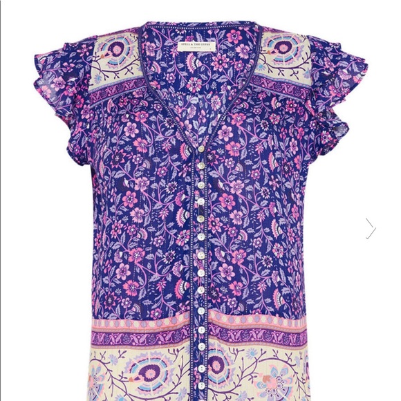 Sold, Andrea’s Spell Dahlia Purple Haze top NWT - Picture 4 of 6